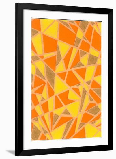 Abstract Geometric Pattern-Found Image Press-Framed Giclee Print