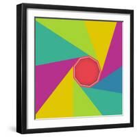 Abstract Geometric Shape Background Trendy Style-EverstRuslan-Framed Art Print