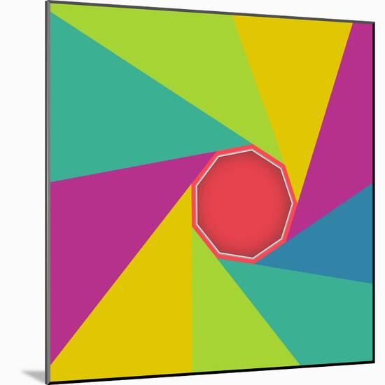 Abstract Geometric Shape Background Trendy Style-EverstRuslan-Mounted Art Print