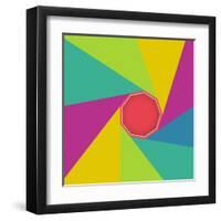 Abstract Geometric Shape Background Trendy Style-EverstRuslan-Framed Art Print