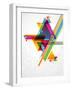 Abstract Geometric Shapes with Transparencies. AI 10.-artplay-Framed Art Print