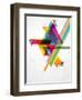 Abstract Geometric Shapes with Transparencies. AI 10.-artplay-Framed Art Print