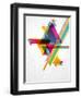 Abstract Geometric Shapes with Transparencies. AI 10.-artplay-Framed Art Print