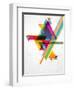 Abstract Geometric Shapes with Transparencies. AI 10.-artplay-Framed Art Print