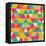Abstract Geometric Triangle Seamless Pattern-Heizel-Framed Stretched Canvas