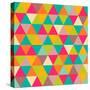 Abstract Geometric Triangle Seamless Pattern-Heizel-Stretched Canvas