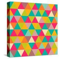 Abstract Geometric Triangle Seamless Pattern-Heizel-Stretched Canvas