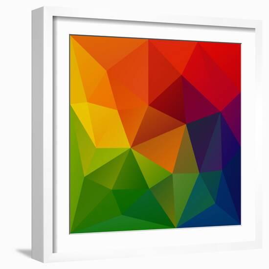 Abstract Geometrical Background-epic44-Framed Art Print