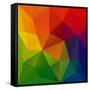 Abstract Geometrical Background-epic44-Framed Stretched Canvas