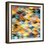 Abstract Geometrical Background-epic44-Framed Art Print