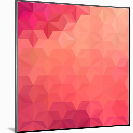 Abstract Geometrical Background-epic44-Mounted Art Print