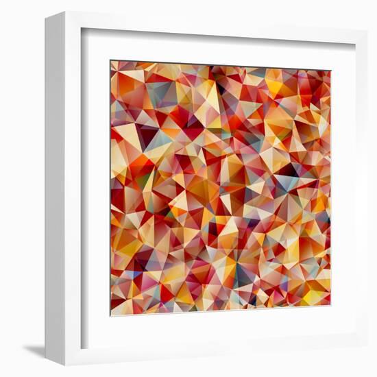 Abstract Geometrical Background-epic44-Framed Art Print