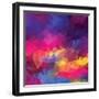 Abstract Geometrical Triangles Background-ColorValley-Framed Art Print