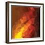 Abstract Geometrical Triangles Background-ColorValley-Framed Art Print