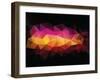 Abstract Geometrical Triangles Background-ColorValley-Framed Art Print