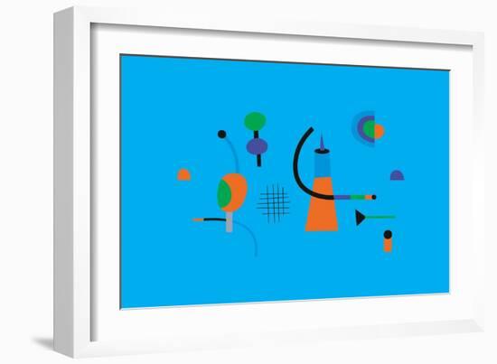 Abstract geometry composition, 2017-Yuliya Drobova-Framed Giclee Print