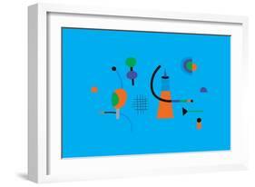 Abstract geometry composition, 2017-Yuliya Drobova-Framed Giclee Print