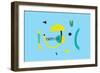 Abstract geometry composition, 2017-Yuliya Drobova-Framed Giclee Print