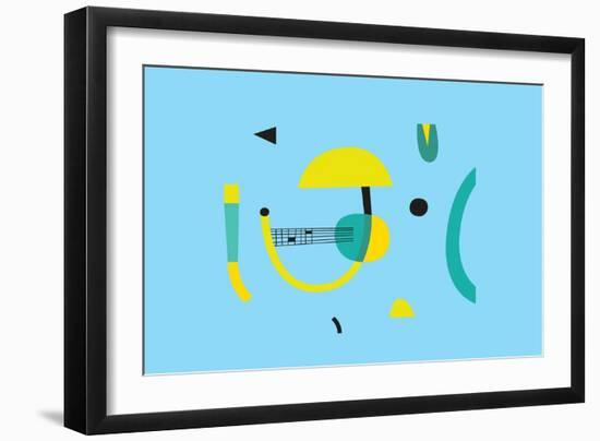 Abstract geometry composition, 2017-Yuliya Drobova-Framed Giclee Print