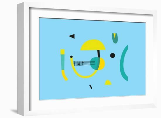 Abstract geometry composition, 2017-Yuliya Drobova-Framed Giclee Print