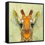 Abstract Giraffe Calf-Ancello-Framed Stretched Canvas