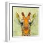 Abstract Giraffe Calf-Ancello-Framed Art Print