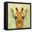 Abstract Giraffe Calf-Ancello-Framed Stretched Canvas