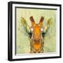 Abstract Giraffe Calf-Ancello-Framed Art Print