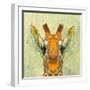 Abstract Giraffe Calf-Ancello-Framed Art Print