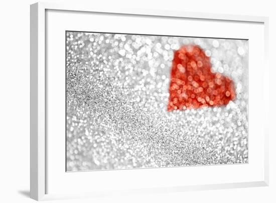 Abstract Glitter Background-Stephanie Zieber-Framed Photographic Print