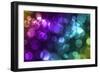 Abstract Glowing Circles-suti-Framed Art Print