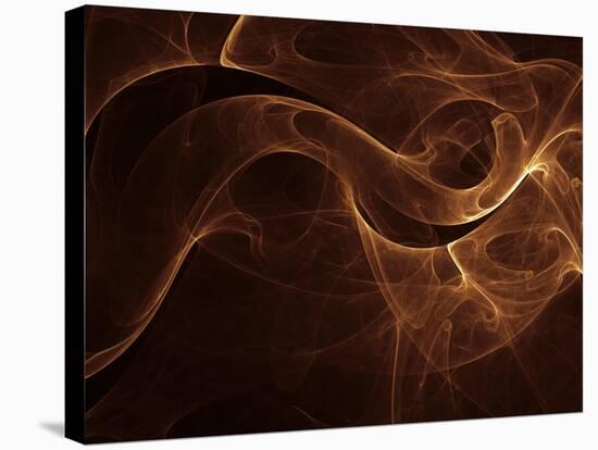 Abstract Gold Illustration-null-Stretched Canvas