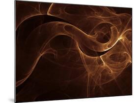 Abstract Gold Illustration-null-Mounted Photographic Print