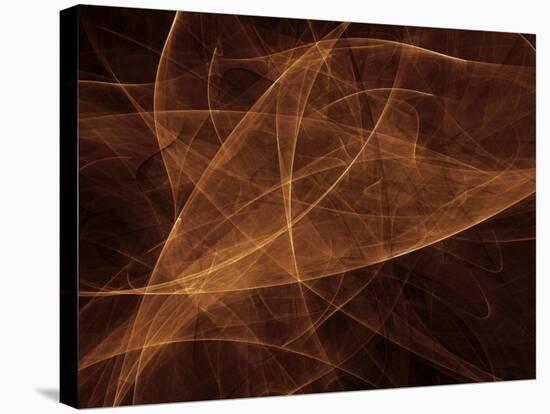 Abstract Gold Illustration-null-Stretched Canvas