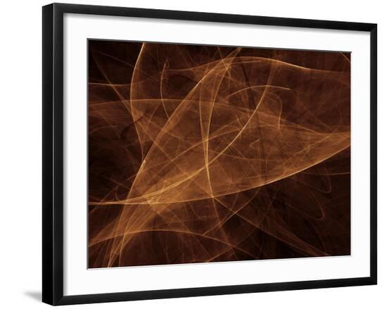 Abstract Gold Illustration--Framed Photographic Print
