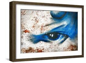 Abstract Graffiti Background-NejroN Photo-Framed Premium Giclee Print