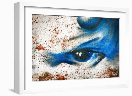 Abstract Graffiti Background-NejroN Photo-Framed Premium Giclee Print