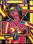 Pink Lady-Abstract Graffiti-Giclee Print