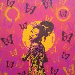 Pink Lady-Abstract Graffiti-Giclee Print