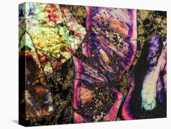 Abstract Graffiti Sea Sediment Agate Pattern-maury75-Stretched Canvas