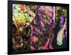 Abstract Graffiti Sea Sediment Agate Pattern-maury75-Framed Photographic Print