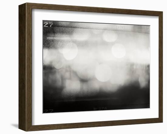 Abstract Grained Film Strip Texture-donatas1205-Framed Art Print