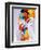 Abstract Graphic, Bright In Graffiti-fet-Framed Art Print