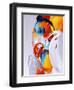 Abstract Graphic, Bright In Graffiti-fet-Framed Art Print