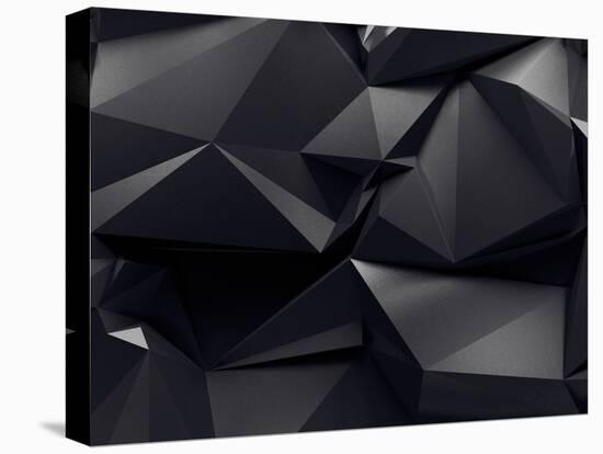 Abstract Graphite Crystal Background-wacomka-Stretched Canvas