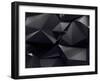 Abstract Graphite Crystal Background-wacomka-Framed Art Print