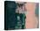 Abstract Green and Coral Pink-Alma Levine-Stretched Canvas