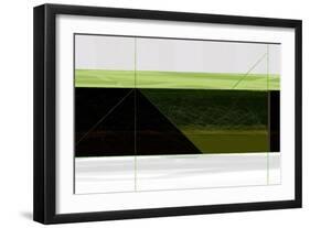 Abstract Green Geometric-NaxArt-Framed Art Print