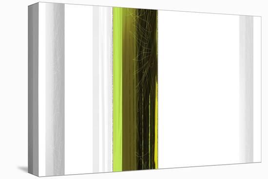 Abstract Green on White-NaxArt-Stretched Canvas