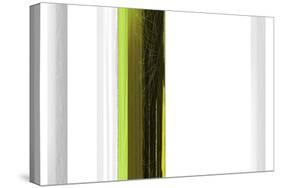 Abstract Green on White-NaxArt-Stretched Canvas